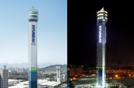 Hyundai Elevator completed construction of Hyundai Asan Tower, a high-speed E/L test tower
